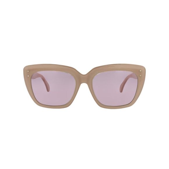 Alaia Square-Frame Acetate Sunglasses Beige Womens - Picture 1 of 6